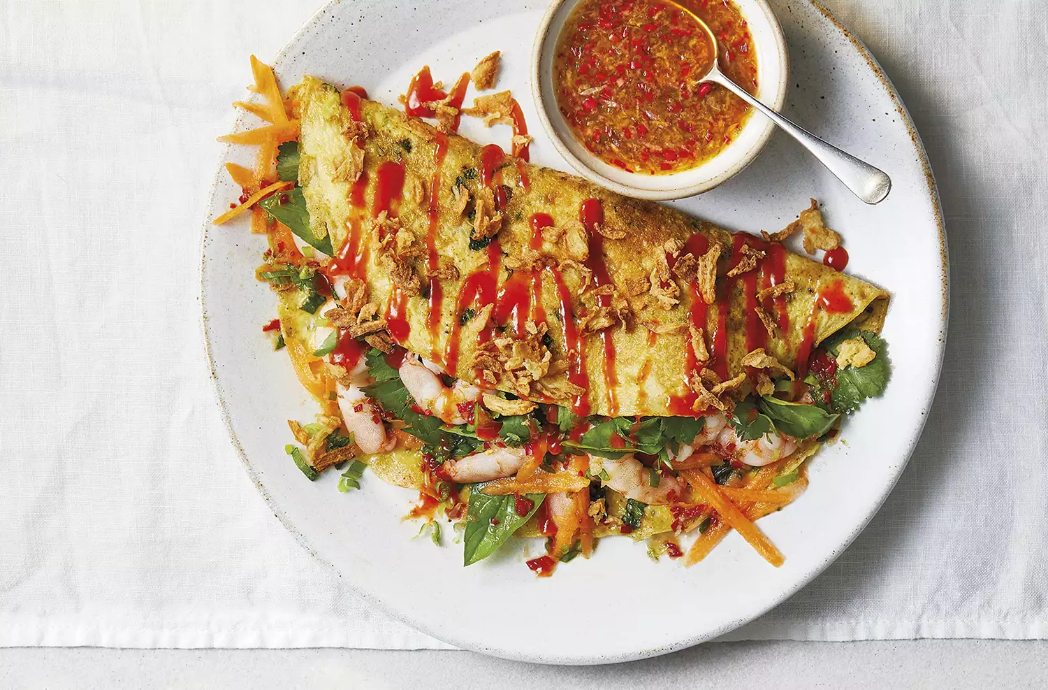 Zingy summer omelette