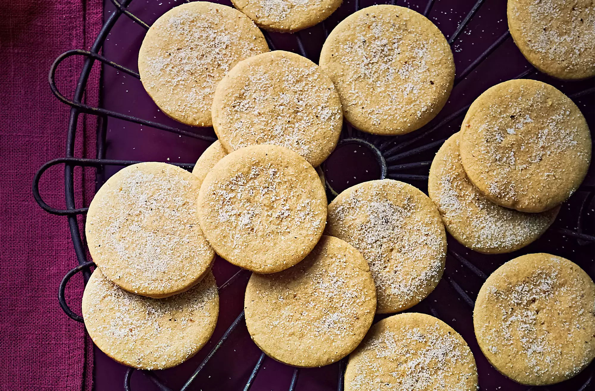 Cardamom & coffee shortbread