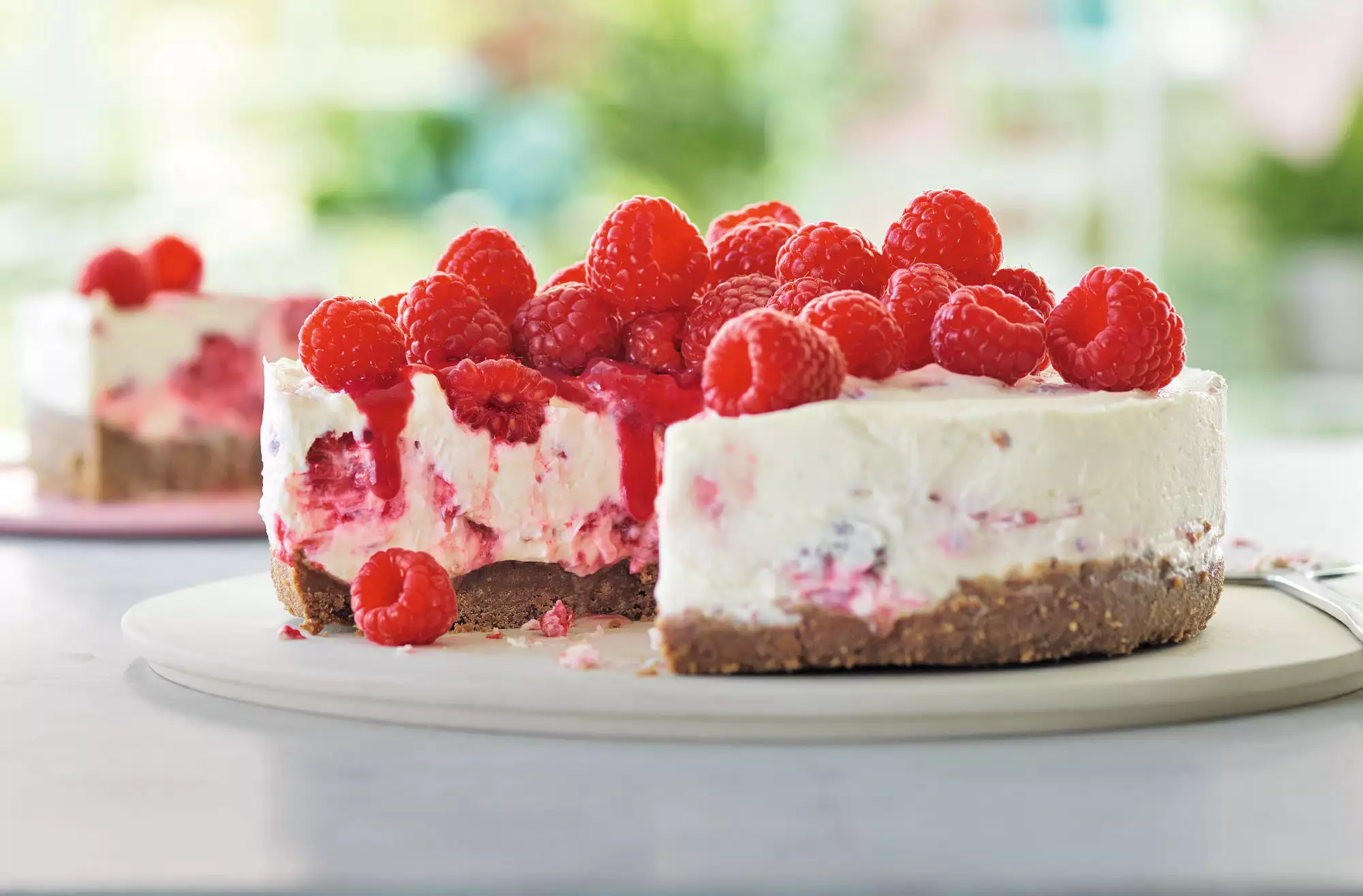 Raspberry cheesecake