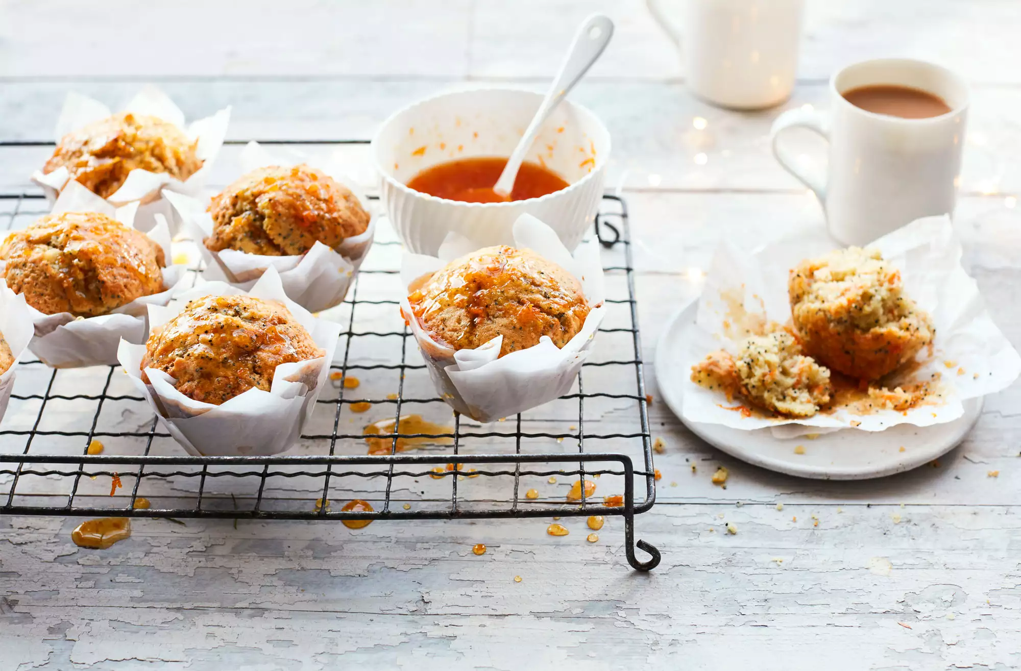 Clementine drizzle muffins