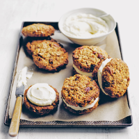 Carrot cake cookies with cream cheese frosting