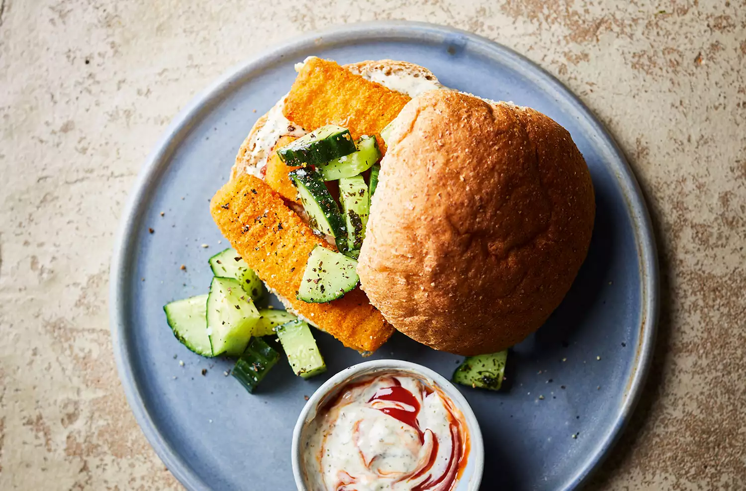 Fish finger bap