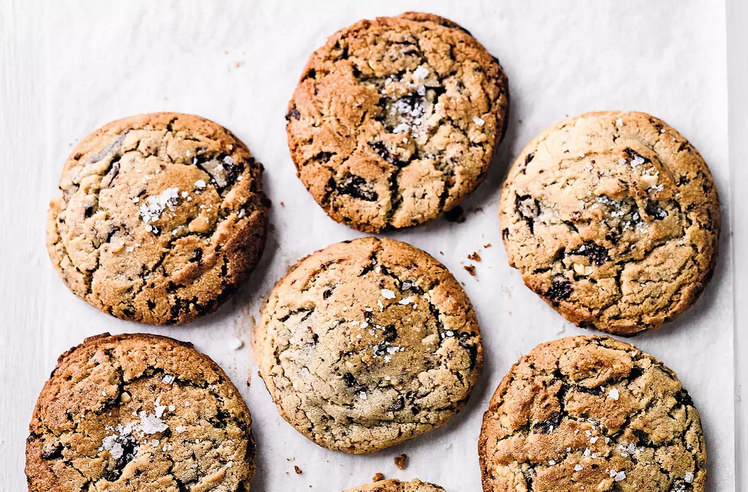 Peanut butter & chocolate chip cookies