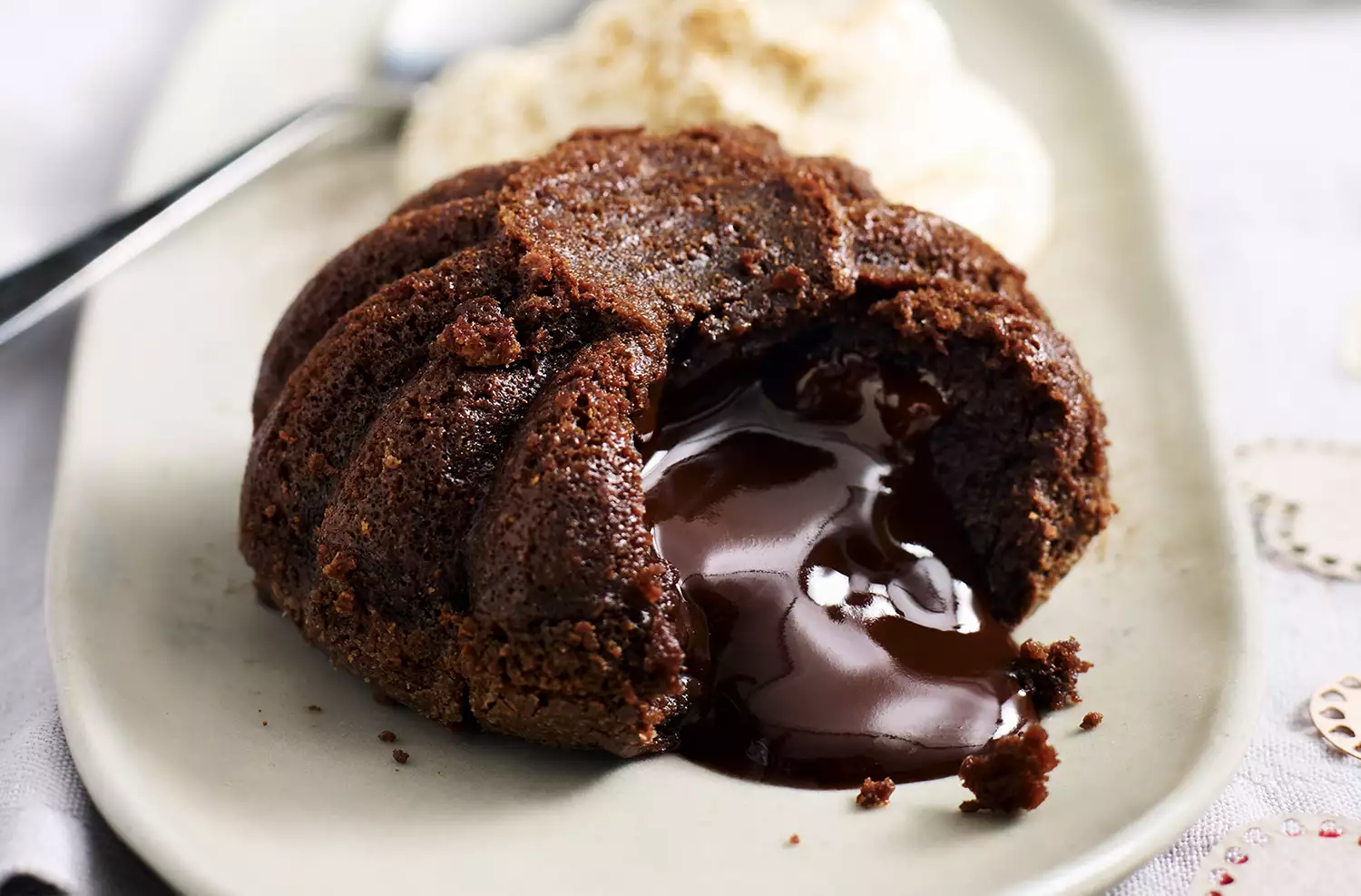 Mocha melting middle pudding