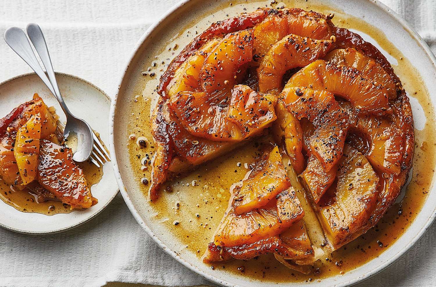 Zingy pineapple tarte tatin