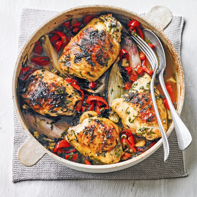 Spanish-style chicken with parsley, garlic & sherry