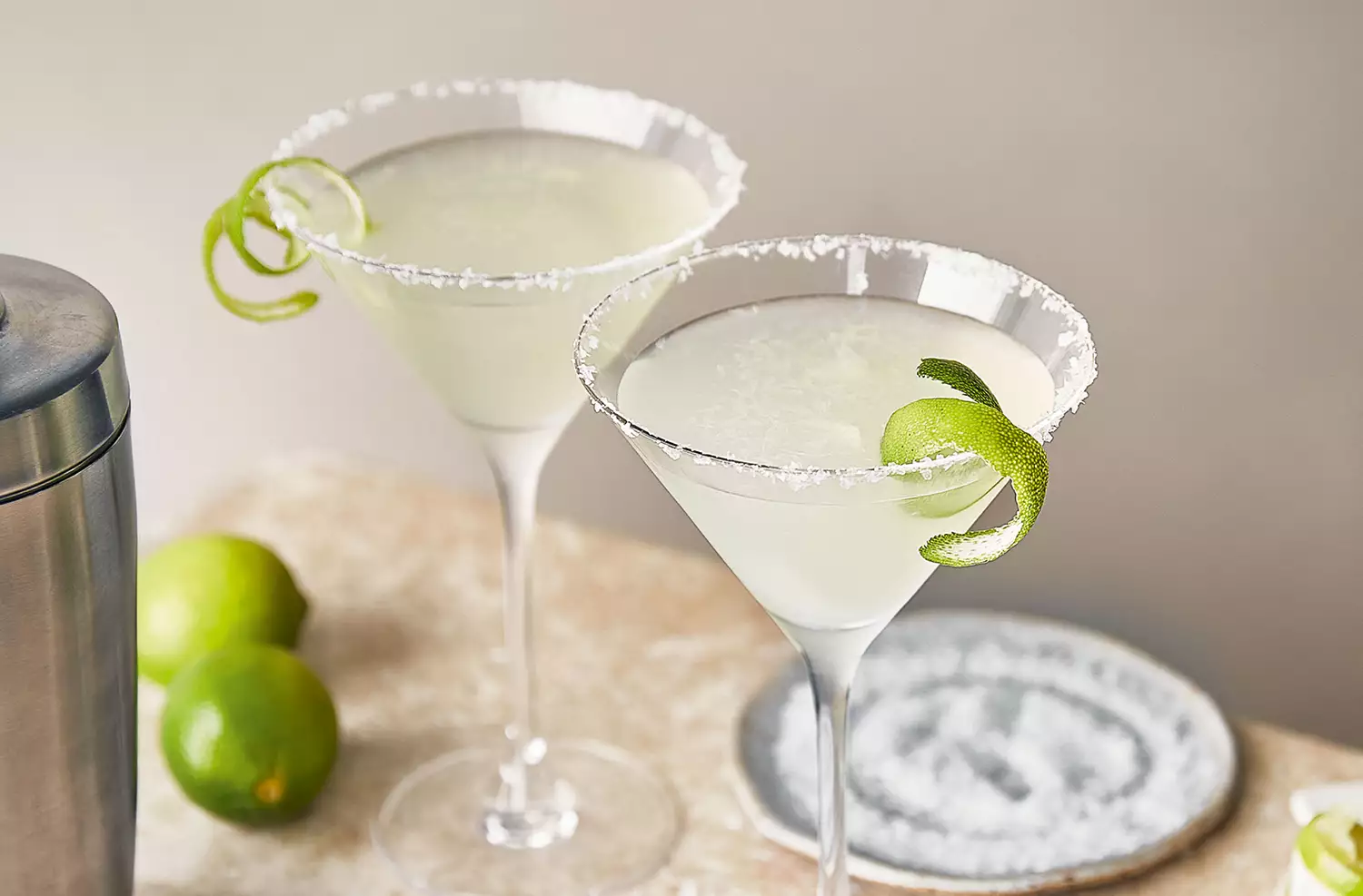 Fiery lime margaritas