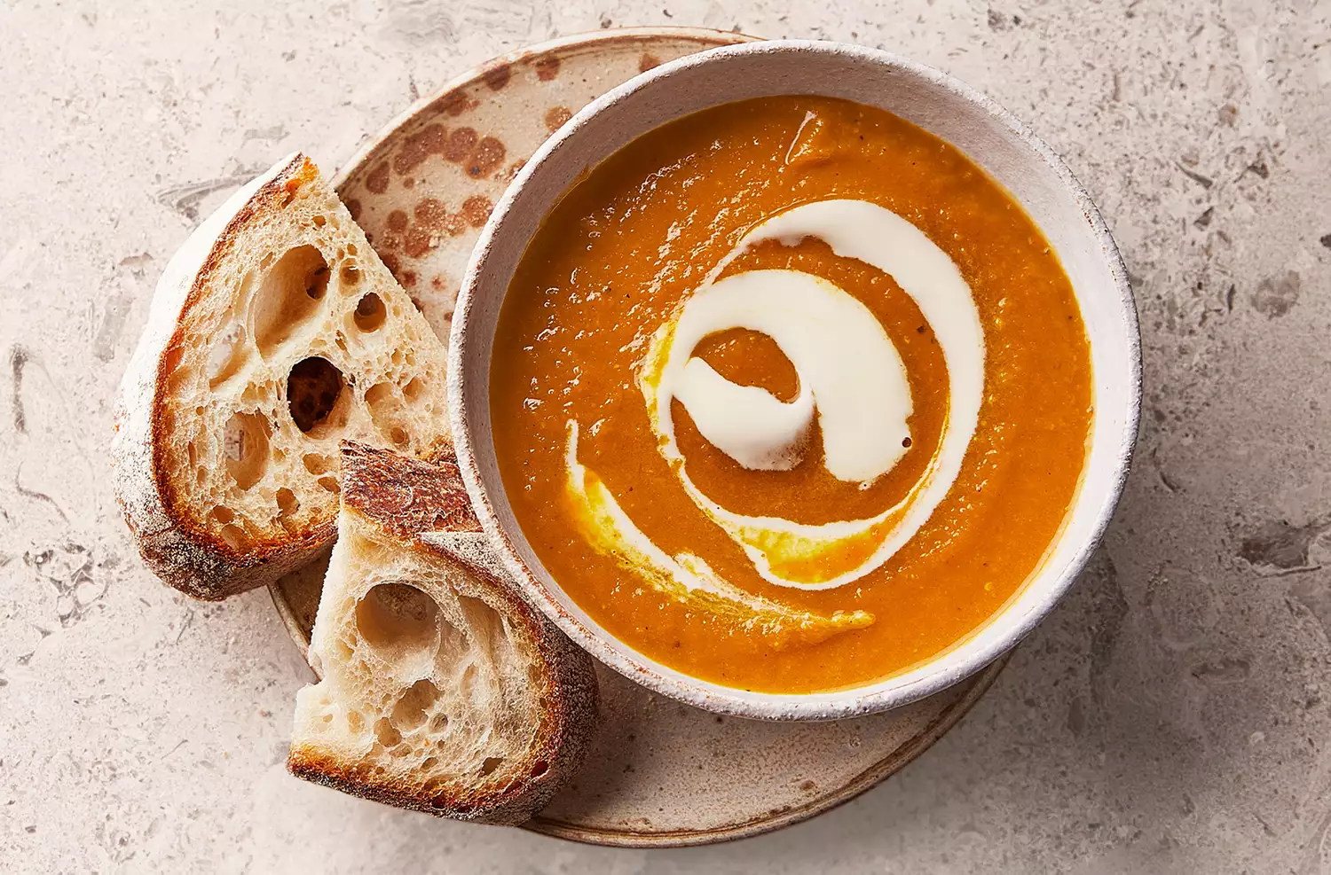 Butternut squash, ginger & lemongrass soup