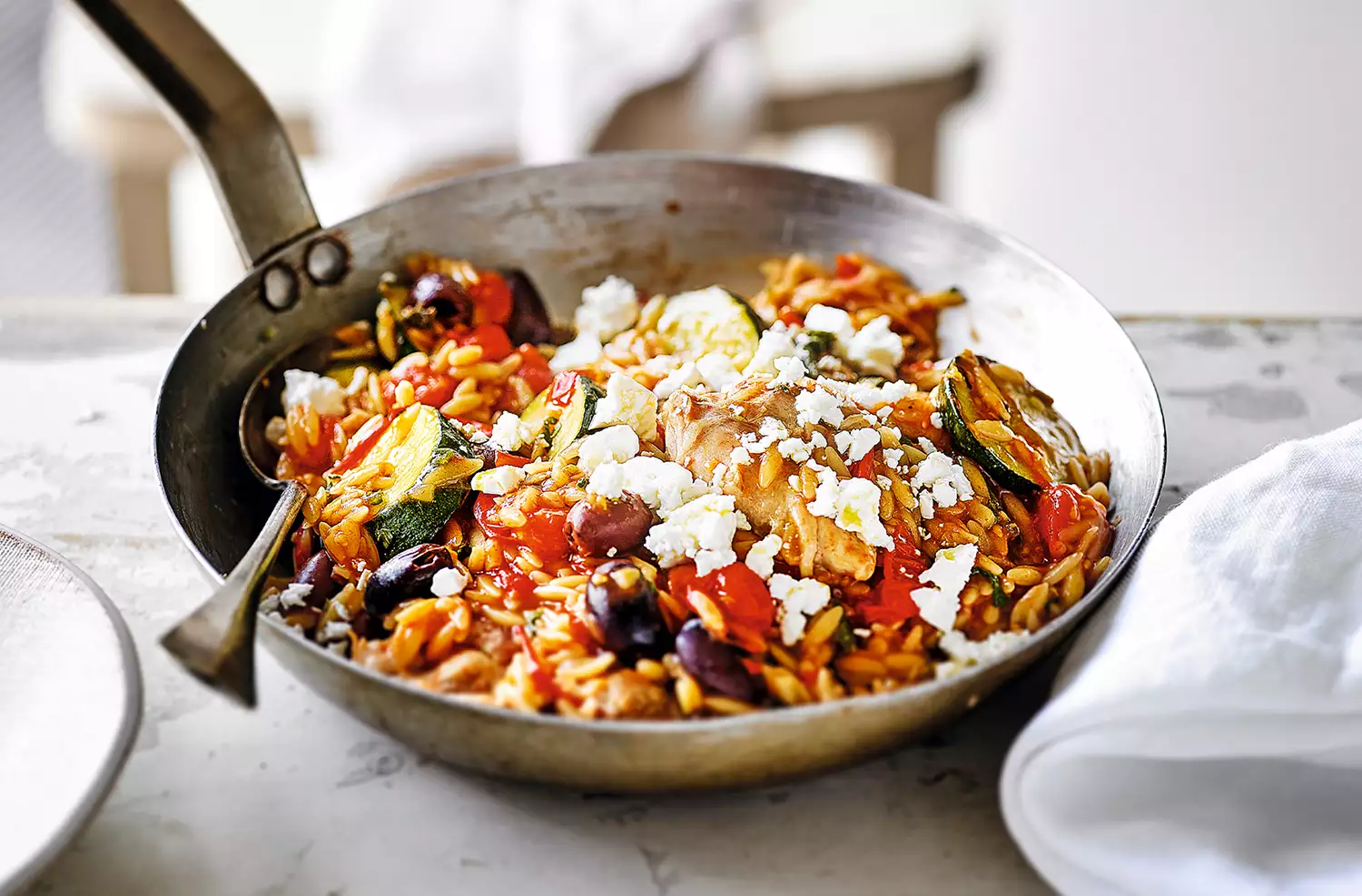 Greek-style chicken & orzo