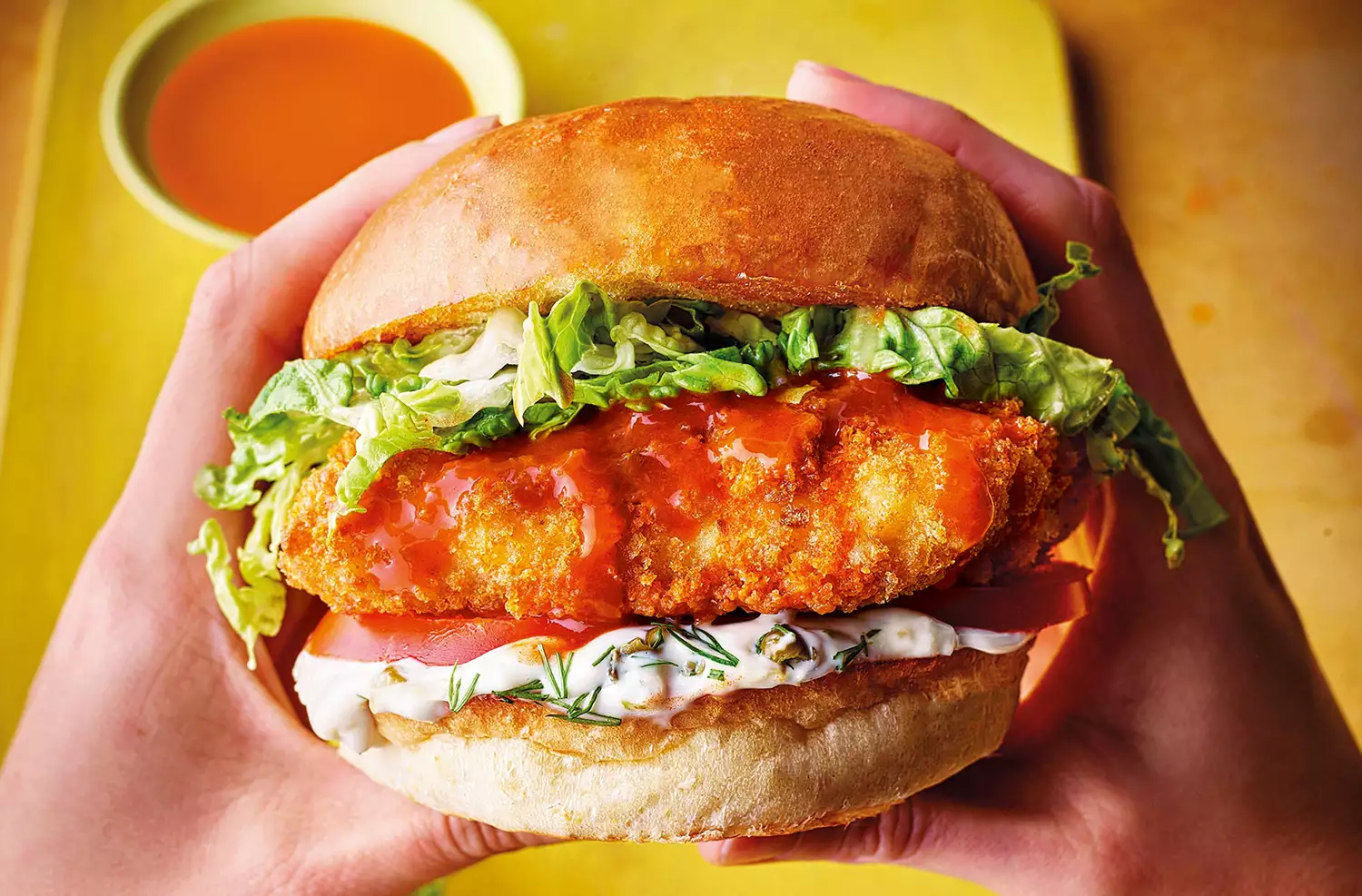 Buffalo fish burgers