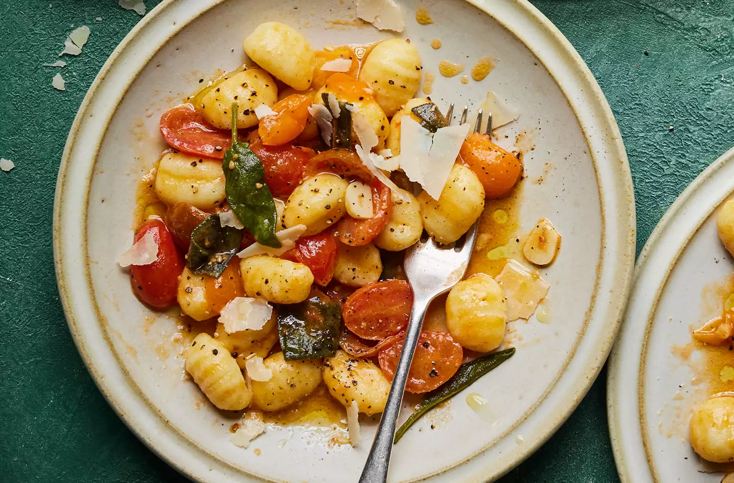 Gnocchi with baby tomatoes & sage