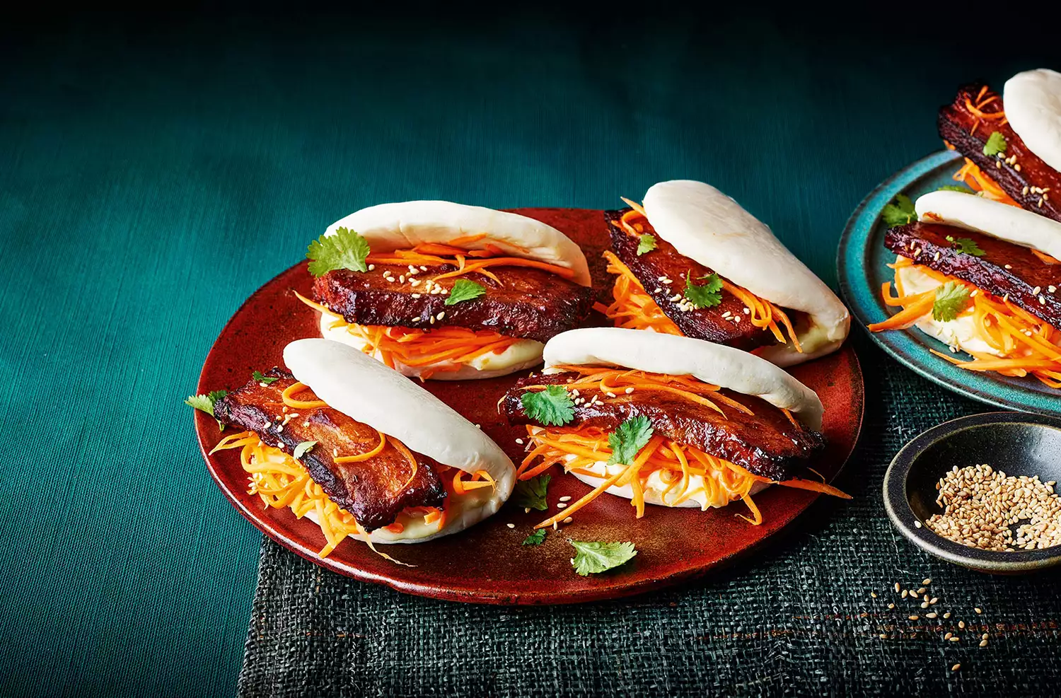 Teriyaki pork steamed buns