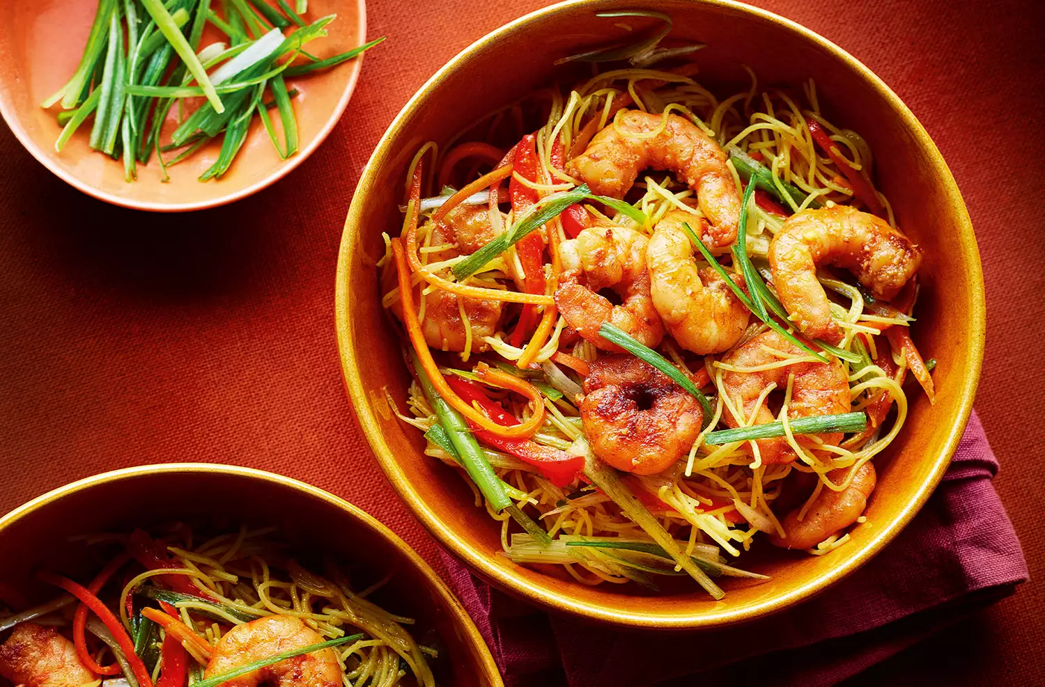 Prawn Singapore noodles