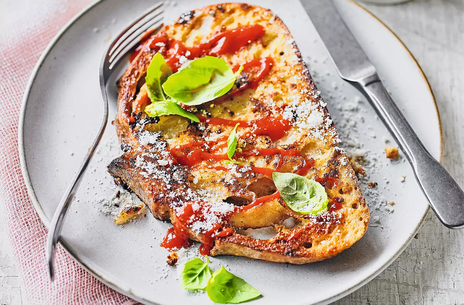 Parmesan & chilli savoury French toast